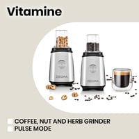 ZEEGMA 4az1-ben Multifunkciós Turmixgép 1050W Gyümölcscentrifuga Kávéőrlő Smoothie Készítő 5