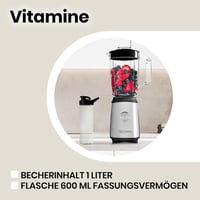 ZEEGMA 4az1-ben Multifunkciós Turmixgép 1050W Gyümölcscentrifuga Kávéőrlő Smoothie Készítő 4