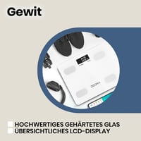 Zeegma Gewit digitális személymérleg testzsír és 17 testparaméter elemzéssel 5