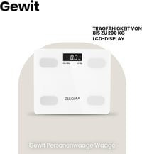 Zeegma Gewit digitális személymérleg testzsír és 17 testparaméter elemzéssel 2