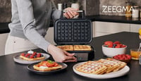 Zeegma GoFree Chef Pro 1200W Gofri Sütő Dupla Függőleges Nemtapadó Bevonat 7