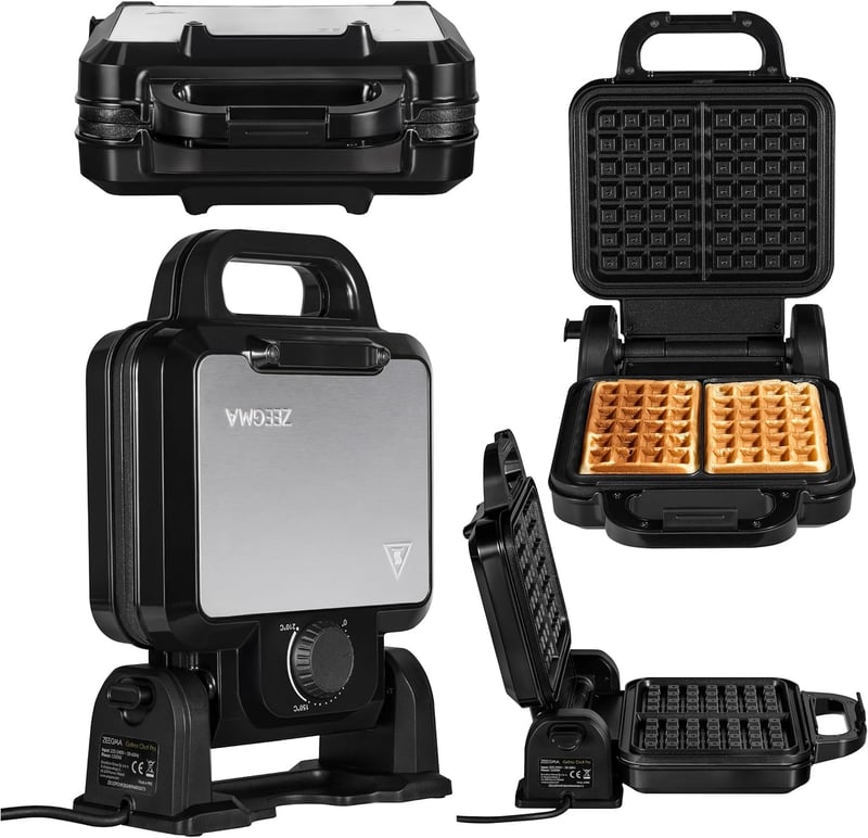 Zeegma GoFree Chef Pro 1200W Gofri Sütő Dupla Függőleges Nemtapadó Bevonat