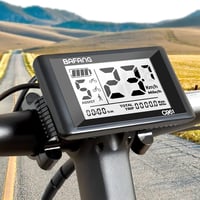 Zeekpowa C961 LCD Kijelző Bafang BBS01B BBS02B BBSHD Motorokhoz - 2,7" E-Bike Kerékpár Komputer 0-9 PAS UART Protokollal, Fekete 1