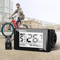 Zeekpowa C961 LCD Kijelző Bafang BBS01B BBS02B BBSHD Motorokhoz - 2,7" E-Bike Kerékpár Komputer 0-9 PAS UART Protokollal, Fekete 8