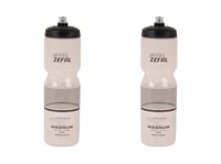 Cyklistická fľaša ZEFAL Magnum Pack 2 ks - 975 ml, BPA-free, opakovane použiteľná mäkká fľaša na vodu so skrutkovacím uzáverom - Čierna (priehľadná) - Vyrobené v EÚ 1