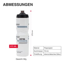 Cyklostlaša Zéfal Magnum Pro, biela, 975 ml 6