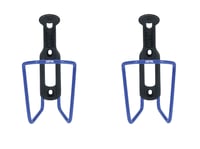 ZEFAL Pack Alu Plast 124 Hliníkový držiak na cyklistickú fľašu 2 ks - Ľahký a odolný držiak na fľašu na bicykel pre všetky typy bicyklov - Modrý 1