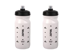 Set biciklističkih boca Zefal Pack Sense Soft 65 – 2 x 650 ml, bez BPA, silikonski usnik, bijele, za MTB i cestovne bicikle