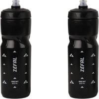 ZEFAL Pack Sense Soft 80 szett 2 db puha szagtalan kerékpáros kulacs fekete 2x800 ml BPA mentes szilikon szívócsővel hegyikerékpárhoz 1