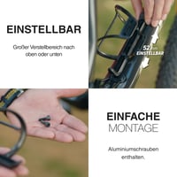 ZEFAL Pulse S2 Bočný držiak na cyklistickú fľašu s ľavostranným otváraním - Karbónové vlákno - Gravel a MTB - Čierny - 28 g 8