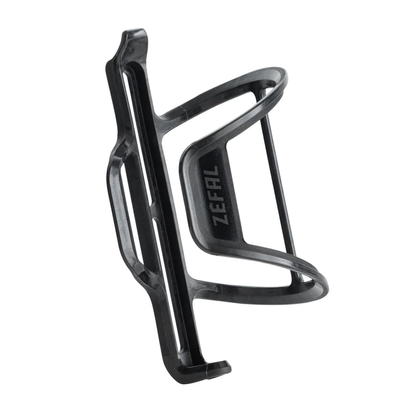 ZEFAL Pulse S2 Bočný držiak na cyklistickú fľašu s ľavostranným otváraním - Karbónové vlákno - Gravel a MTB - Čierny - 28 g