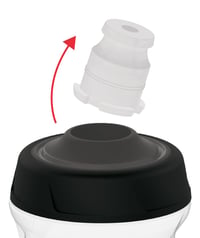 Cyklistická fľaša ZEFAL Sense Pro 80, 800 ml – súprava 2 kusov, nepriepustná fľaša na pitie, dymovo čierna, bez BPA 3