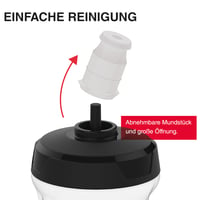 Bidon de ciclism Zéfal Sense Soft 80 No Mud – Sticlă sport fără BPA cu protecție pentru muștiuc, alb, 800 ml 4