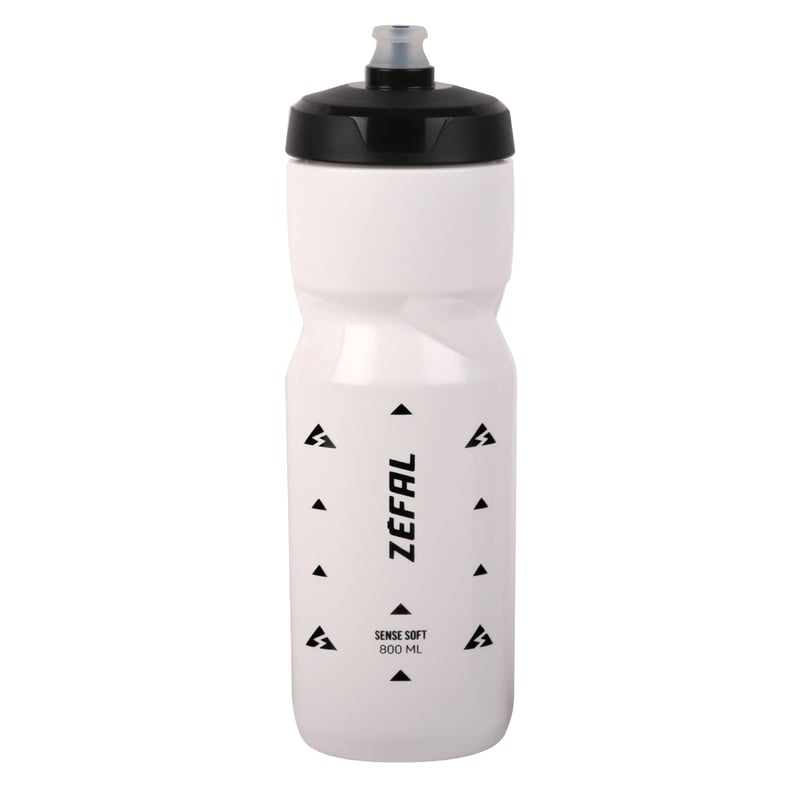 Cyklistická fľaša Zefal Sense Soft 800 ml biela, mäkká fľaša na vodu bez obsahu BPA