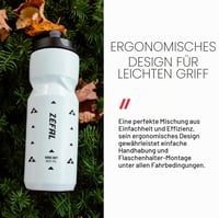 Cyklistická fľaša Zefal Sense Soft 800 ml biela, mäkká fľaša na vodu bez obsahu BPA 5