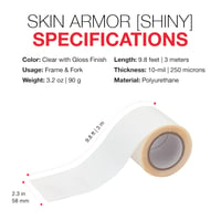 Rolă folie de protecție pentru cadru bicicletă Zefal Skin Armor Glossy – negru, lucios, 3 metri 7