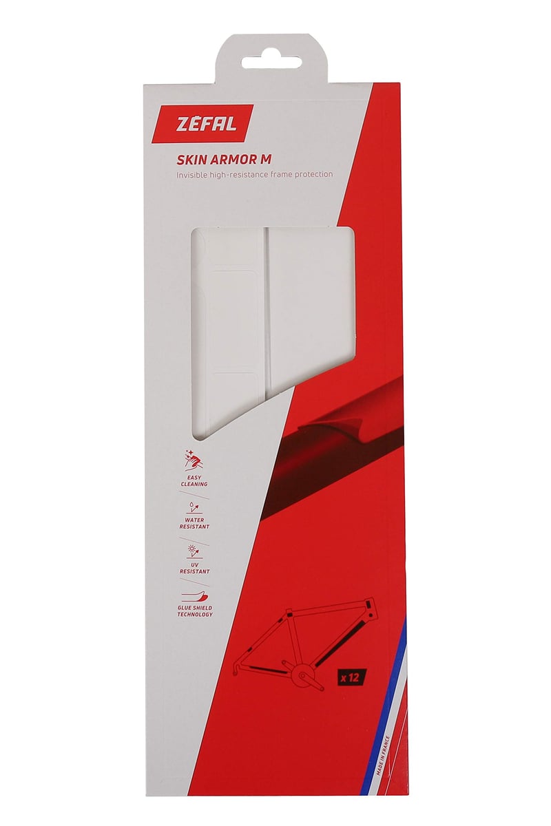 Set folii de protecție cadru bicicletă ZEFAL Skin Armor M - folie de protecție transparentă autoadezivă pentru biciclete MTB