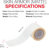 Ochranná fólia na rám bicykla Zefal Skin Armor Matt - čierna - 58 mm x 3 m 6