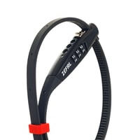 Lacăt cu cablu și cod ZEFAL ZIP3 XL pentru bicicletă – 70 cm – negru – ultraușor 100 g – antifurt pentru cască și motocicletă 4