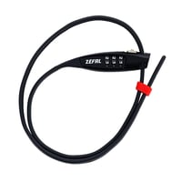Lacăt cu cablu și cod ZEFAL ZIP3 XL pentru bicicletă – 70 cm – negru – ultraușor 100 g – antifurt pentru cască și motocicletă 1