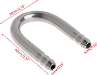 ZEKANXX Rozsdamentes acél akvárium levegőcső adapter 4 mm légcső kétoldalas csatlakozó halas tartályhoz 4