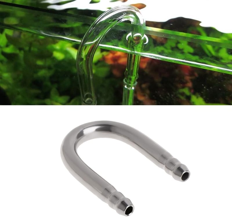 ZEKANXX Rozsdamentes acél akvárium levegőcső adapter 4 mm légcső kétoldalas csatlakozó halas tartályhoz