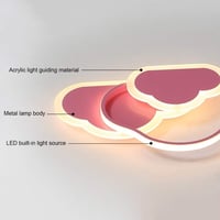 ZEKEI LED mennyezeti lámpa felhő design 32W 2700 lm hideg fehér 6000K 4