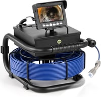 ZELCAN 4,3" Endoszkóp Kamera 1000TVL 30m Kábel 12 LED Vízálló Inspekciós Kamera DVR 1