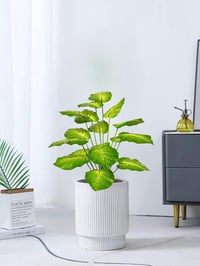 Zelihrdu Műpálma Dekoráció 75 cm - Sárga Műnövény Cserépben, Hajlítható Ágakkal, Beltéri Dísznövény Irodába, Otthonba, Modern Lakásdekoráció 3