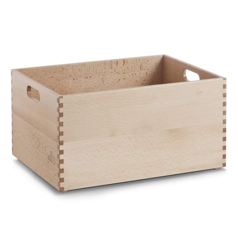 Zeller 13309 višenamjenska kutija za pohranu od lakirane bukve – 40 x 30 x 21 cm