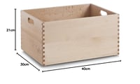 Zeller 13309 višenamjenska kutija za pohranu od lakirane bukve – 40 x 30 x 21 cm 5