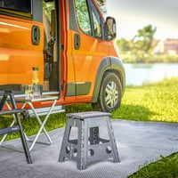 Zeller Present 13037 Premium sklopiva stolica antracit, plastika, TÜV certifikat, nosivost 150 kg, 38,5x31,5x39 cm 6