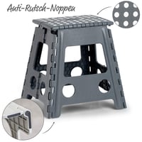 Zeller Present 13037 Premium sklopiva stolica antracit, plastika, TÜV certifikat, nosivost 150 kg, 38,5x31,5x39 cm 4