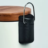 Zeller Present 18908 Scandi Design kozmetička kanta za smeće 3 litre bijeli metal s bambusovim poklopcem Soft-Close Ø 16,8 x 24 cm 6
