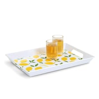 Tavă din melamină Zeller Present 26472 cu model de lămâi - Tavă decorativă de servire pentru bucătărie 1