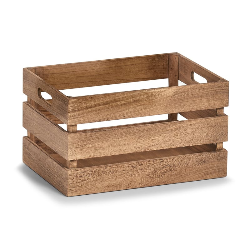 Ladă de depozitare din lemn Zeller Present în stil vintage, culoare naturală, 35 x 25 x 20,5 cm – ladă decorativă din lemn pentru casă