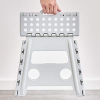 Zeller Present Skladacia stolička Klapphocker plastová sivá, certifikát TÜV, nosnosť 150 kg, 37x30x32 cm 8