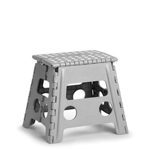 Zeller Present Sklopiva stolica plastična siva TÜV certificirana nosivost 150 kg 37x30x32 cm