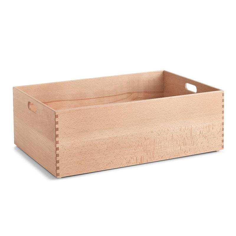 Zeller Present Többfunkciós Tárolódoboz Lakkozott Bükk 60x40x21 cm Természetes Fa Rendszerező Láda