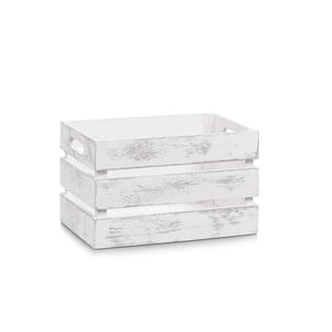 Zeller Present Vintage bijela drvena kutija za pohranu i organizator 31 x 21 x 19,5 cm