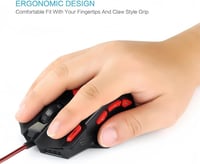 Zelotes T90 Gaming Egér 9200 DPI 8 Gomb LED Világítás Profi Gamer - black 8