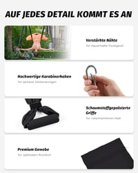 ZELUS Aerial Jóga Függőágy Szett - Nyújtó Heveder Rehabilitációhoz, Pilateshez, Baletthez - Rugalmas Stretching Pánt Spárgához és Gimnasztik 4
