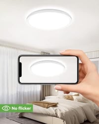 zemty 2db 30cm LED Mennyezeti Lámpa 28W 3200lm Vékony Dizájn 3 Színhőmérséklet 5