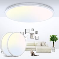 zemty 2db 30cm LED Mennyezeti Lámpa 28W 3200lm Vékony Dizájn 3 Színhőmérséklet 1