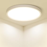 zemty LED mennyezeti lámpa lapos, 18W 1800 lm, IP44, Ø21,8 cm, 5 színhőmérséklet 1