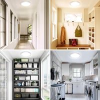 zemty LED mennyezeti lámpa lapos, 18W 1800 lm, IP44, Ø21,8 cm, 5 színhőmérséklet 7