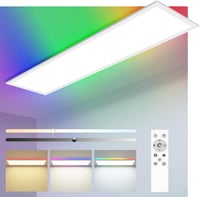 zemty RGB LED Panel Mennyezeti Lámpa 80x25cm 4000LM Távirányítós Dimmelhető 1