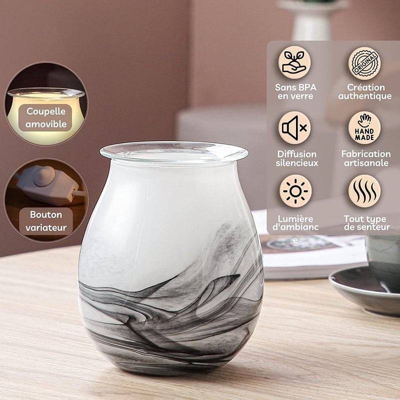 Zen'Arôme Calorya No. 11 Elektromos Illatégő Üveglámpa Színes Világítással
