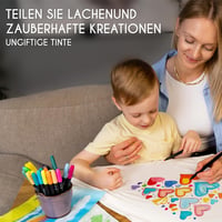 Zenacolor 40 db textilfilc készlet mosható - tartós szövetfestő marker gyerekeknek és felnőtteknek 5