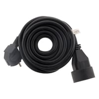 Predlžovací kábel Zenitech 16A H05VV-F 3G 1,5 mm², čierny, 3 m 1